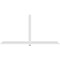 Ekena Millwork Eugene Architectural Grade PVC Gable Bracket, 108"W x 54"H x 4"D x 4"F, 12/12 Pitch GBP108X54X0404EUG00 - alternate 5